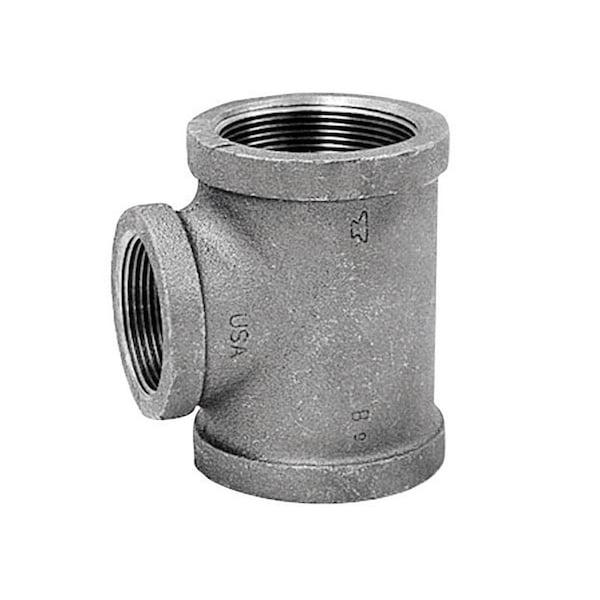 Anvil 1/2 in. FPT X 3/4 in. D FPT 3/4 in. D FPT Black Malleable Iron Reducing Tee 8700121554 - main